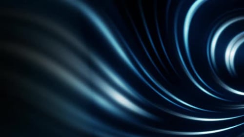 Blue strands spiral wave in a tunnel effect full HD