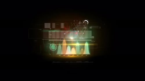An Array of Business Infographics in the Virtual Panel