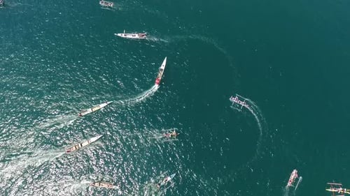Boat on The Tropical Sea
