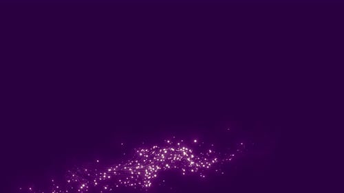 Captivating slow motion video of dust particles with a luminous flare on a black background.