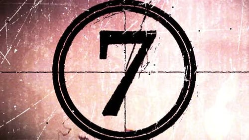 Retro Grungy Film Countdown Leader