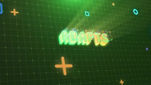 Futuristic Glitch Text Reveal