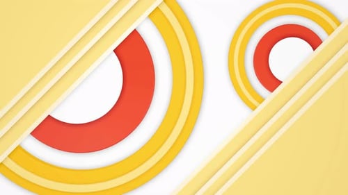 Dynamic Abstract Geometric Circles and Lines Reveal Background