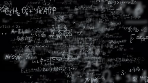 Physical Formulas Background 4k