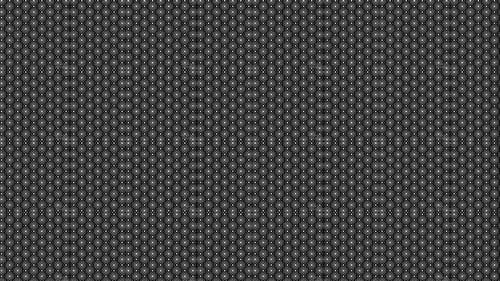 Padrão de flores geométricas em preto e branco V1