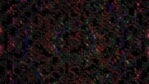 Abstract Neon Shapes Organic Dynamic Background Loop