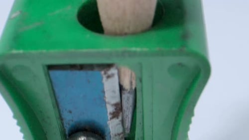 Pencil Sharpening Extreme Close Up