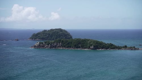 Mount Maunganui in the Blue Ocean of New Zealand