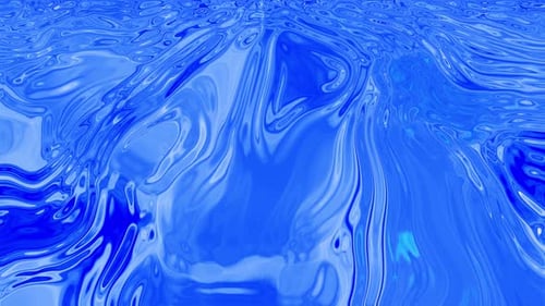 Abstract blue glossy water liquid background