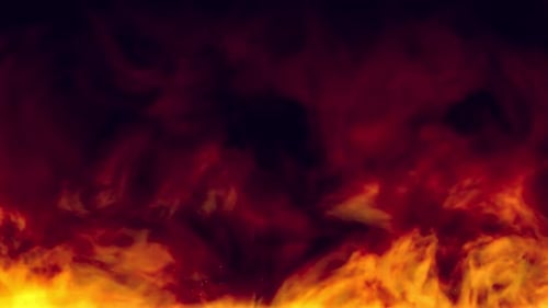 Animated Burning Fire Loop Background