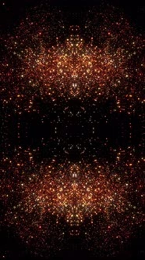 Golden Sparkling Particles Background for Celebratory Events