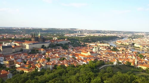 Vista panorámica de Praga, República Checa