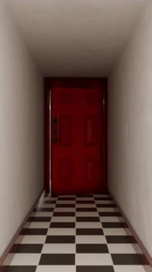 3D Loop Satisfying Door Pathway Animation