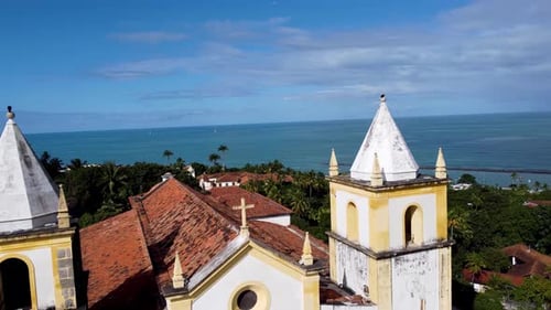 Famous Church At Olinda Recife In Pernambuco Brazil.