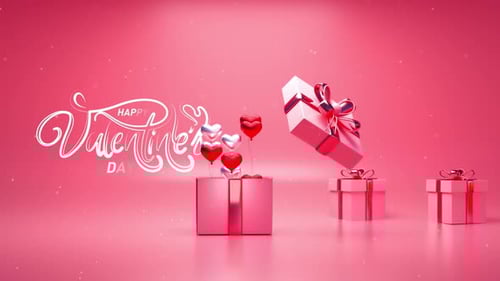 Happy Valentines Day Love Gift Heart Romance Suprise Red