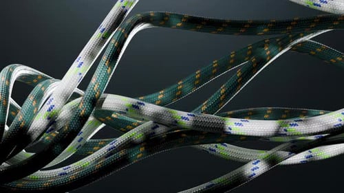 Animated Fluid Ropes Intertwine and Coil Dynamically