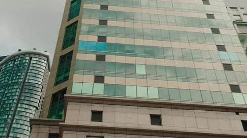 Glass and Concrete Skyscrapers in Kuala Lumpur Malaysia Low Angle View