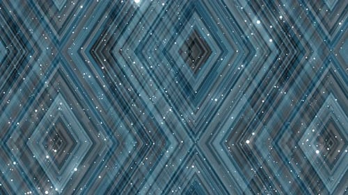 Abstract Geometric Pattern with Shimmering Light Particles