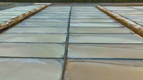 Aerial View of Rural Salt Ponds