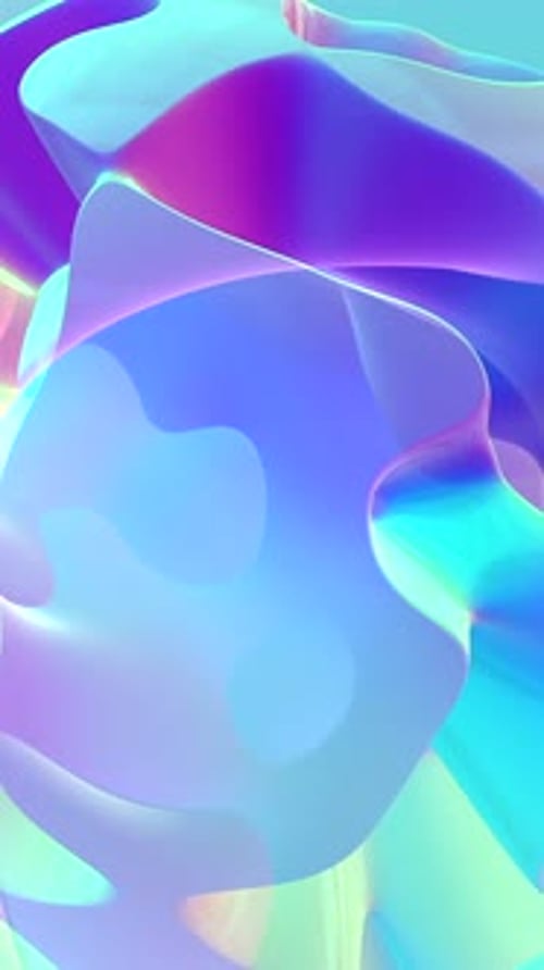 Ondes dégradées abstraites dans des couleurs pastel douces représentant une expression artistique dynamique