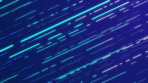 Futuristic Digital Data Stream Background Loop