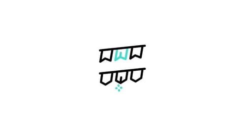 Minimalist Bunting Flags Pop Up Animation