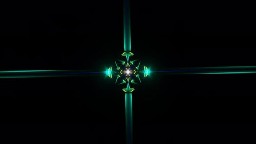 Hypnotic Neon Lights Form a Rhythmic Disco Pattern in This Seamless VJ Loop