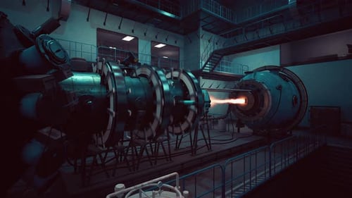 Model of a Nuclear Power Station