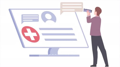 Medical Data Search and Patient Record Analysis Animation