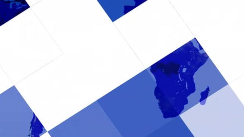 Abstract Geometric World Map Sliding Background