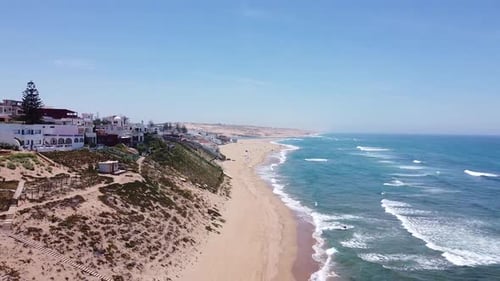 Aerial View Of Resort With Beach