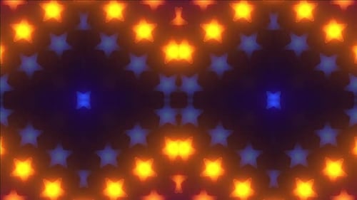 Stunning star pattern dynamic animated background loop sequence