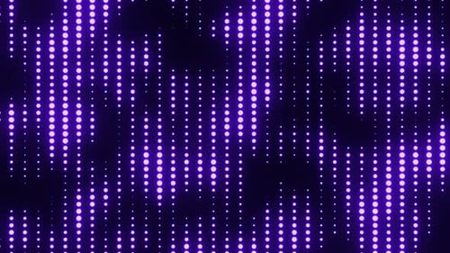 Animated Purple Neon Vertical Dots Pattern Background