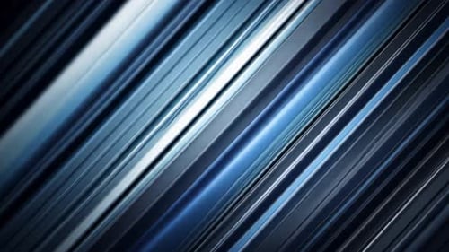 Abstract diagonal stripes of various shades of blue and white