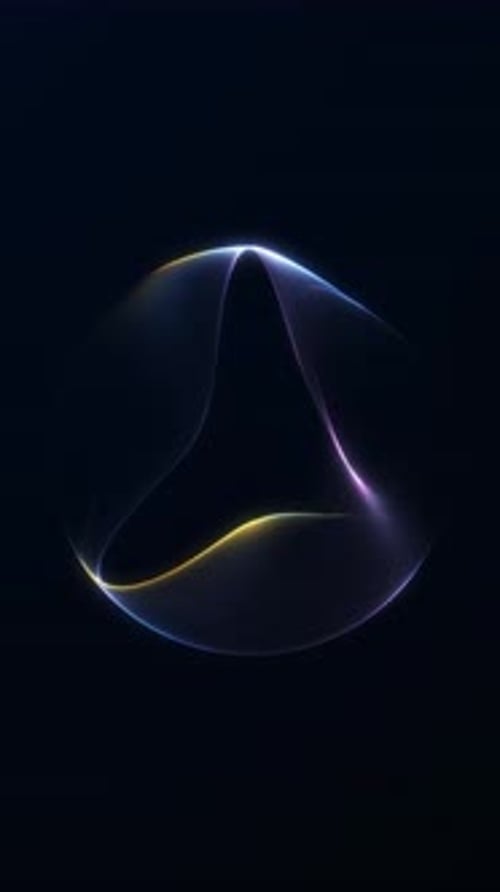 Abstract Fluid Glowing Sphere Animation