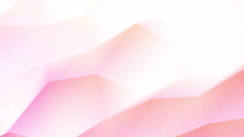 Abstract Geometric Background Animation with Soft Pink and White Gradient