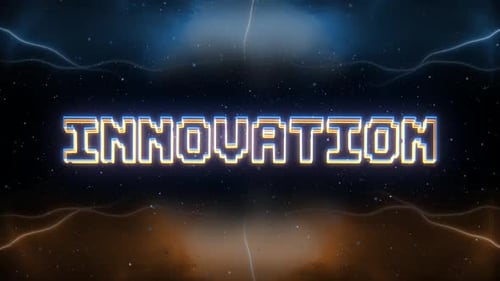Neon Digital Innovation Title Reveal Animation