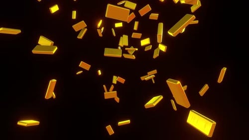 Goldenes Konfetti