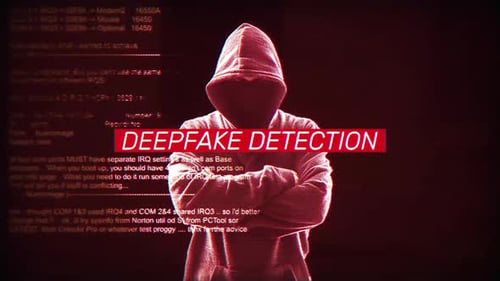 Hacker Deepfake Detection Glitch Title Reveal