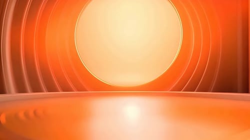 Modern Abstract Geometric Studio Background with Glowing Circle