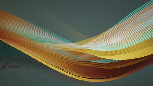 Orange Green Grey Modern Abstract Digital Geometric Gradient Background Luxury Silk Wave Cloth