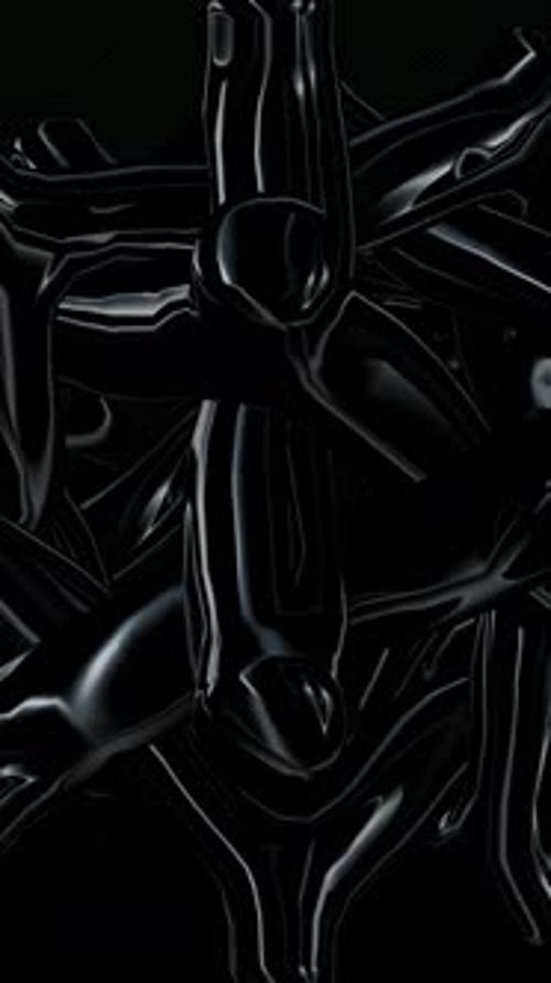 Elite Vertical Background with Black Elements, Exclusive, 3D Render, Reflection, Unique Design