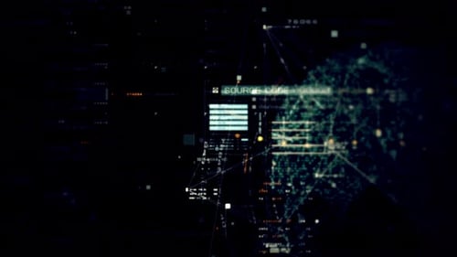 Benutzeroberfläche für Datenmatrixsimulationen mit modernster digitaler Umgebung mit dynamischem und immersivem Display