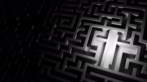 Bewege dich in einem riesigen, dunklen Labyrinth und suche nach einem Weg in die Freiheit.