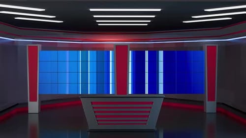 3D Virtual TV Studio News