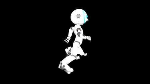 Robot In Dynamic Running Motion