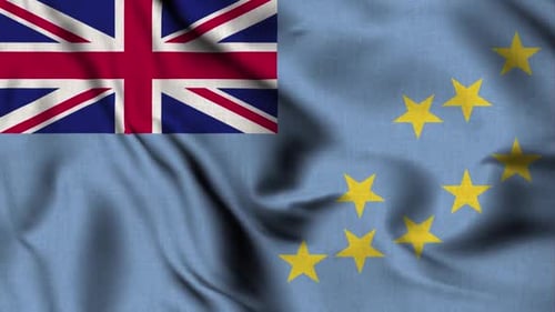 Tuvalu Flag Waving