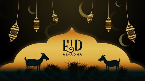 Eid Al Adha Animationshintergrund