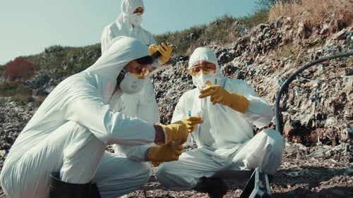 Environmental Scientists Engage in Detailed Field Research to Understand Ecosystems and Nature