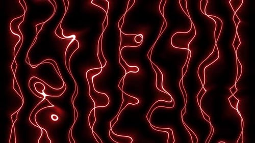 Abstract neon pattern liquid animation
